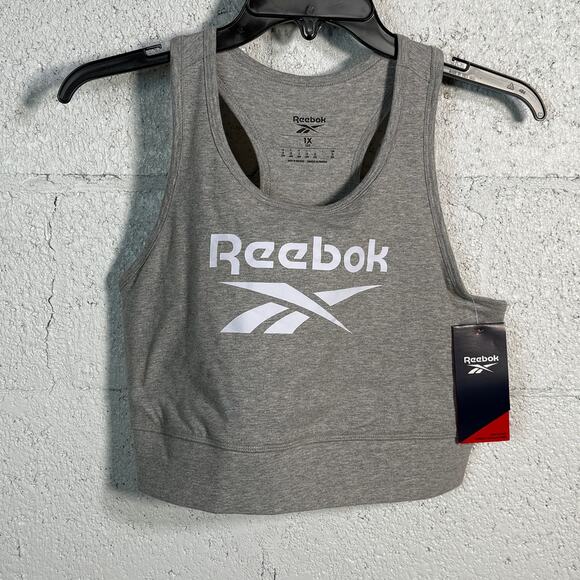 Reebok Plus Size Racerback Low Impact Sports Bra 1X - Picture 1 of 5